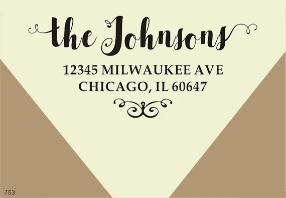 2 5 x1 love is sweet personalized stamp custom return address