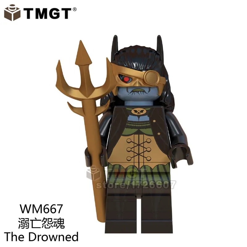 

Single s Dark Nights: Metal The Drowned Aquaman Ocean Master Flash Killer Frost Luthor Building Blocks Toys For Children