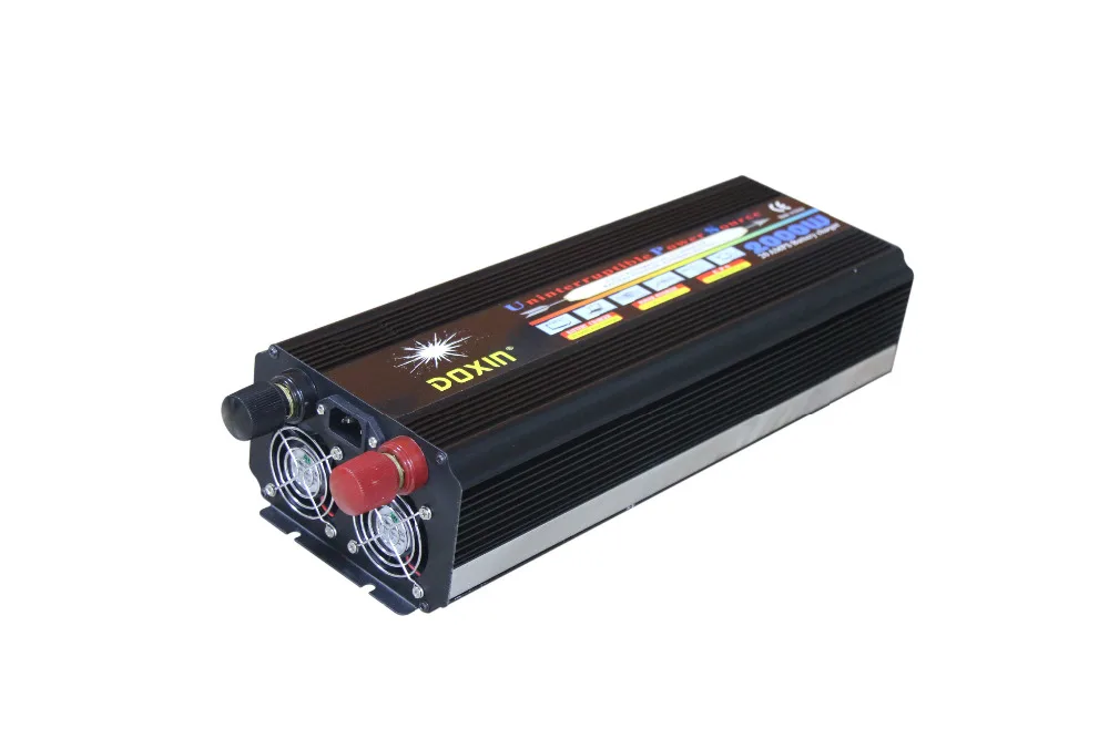 

LCD display UPS Inverter 2000W DC12V to AC220V Modified Wave with 20A battery charging function