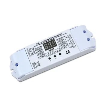 

300/350/500/650/700mA*3ch 12-48VDC Connector Button Constant Current DMX Decoder PX705