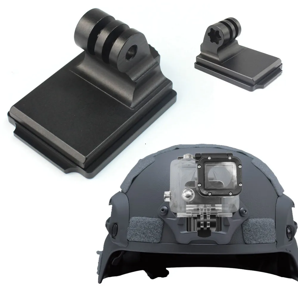 Для Gopro Спортивная камера Шлем алюминиевый фиксированный крепление для Gopro HD HERO 4 3+ 3 2 1 SJ4000 SJ5000 SJ6000 NVG крепление F06678