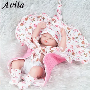 

Doll Reborn Baby Silicone Boneca Vinyl Fashion Dolls Princess Children Birthday Gift Toys for girls hot sales