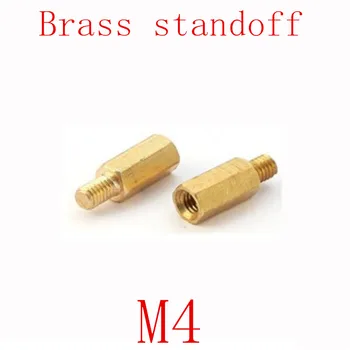 

20pcs M4*6/8/10/12/15/18/20/25/30 male to female brass hex standoff spacer