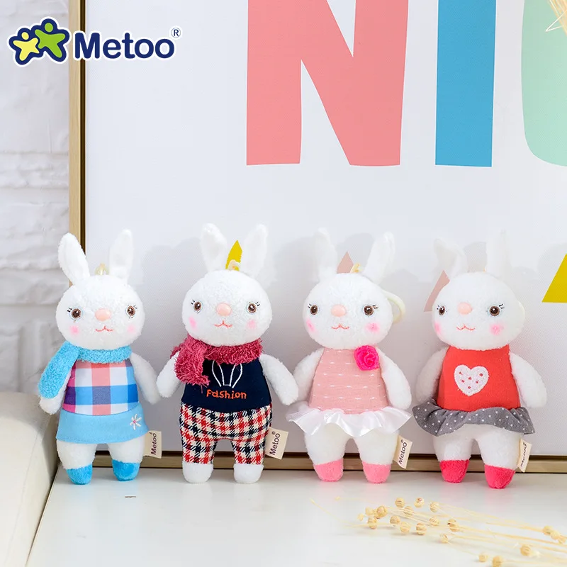 Stuffed Rabbit Toys Metoo Doll Kids Mini Angela Keychain Sleeping Toys For Girls Newborn Baby Birthday Christmas Gift