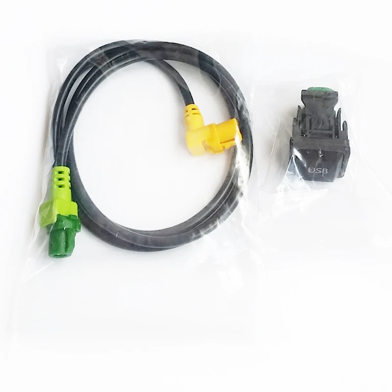 Biurlink RCD510 RNS315 USB AUX переключатель Кабельный Жгут адаптер для Volkswagen для Golf MK6 для Sagitar для Polo для Passat