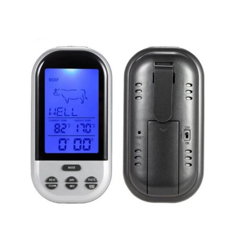 Digital BBQ Thermometer Wireless Kitchen Oven Food Cooking Grill Smoker Meat Thermometer With Probe and Timer Temperature Alarm Digital BBQ Thermometer Wireless Kitchen Oven Food Cooking Grill Smoker Meat Thermometer With Probe and Timer Temperature Alarm