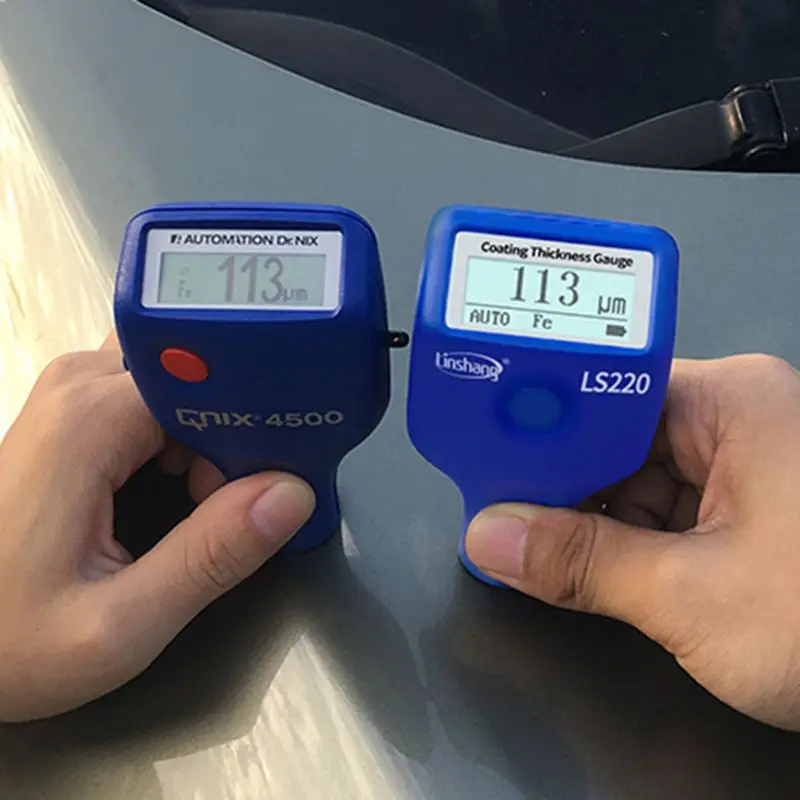 

Paint Coating Thickness Tester 0-2000 0.1 Fe NFe Probe Gauge LS220 for Auto Car qiang