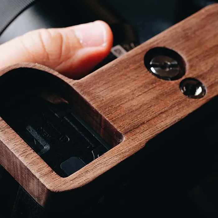 High Quality Handmade Wooden Base Quick Release L Plate / L Bracket fit for Sony A7II A7RII A7SII A7M2 - Цвет: Walnut