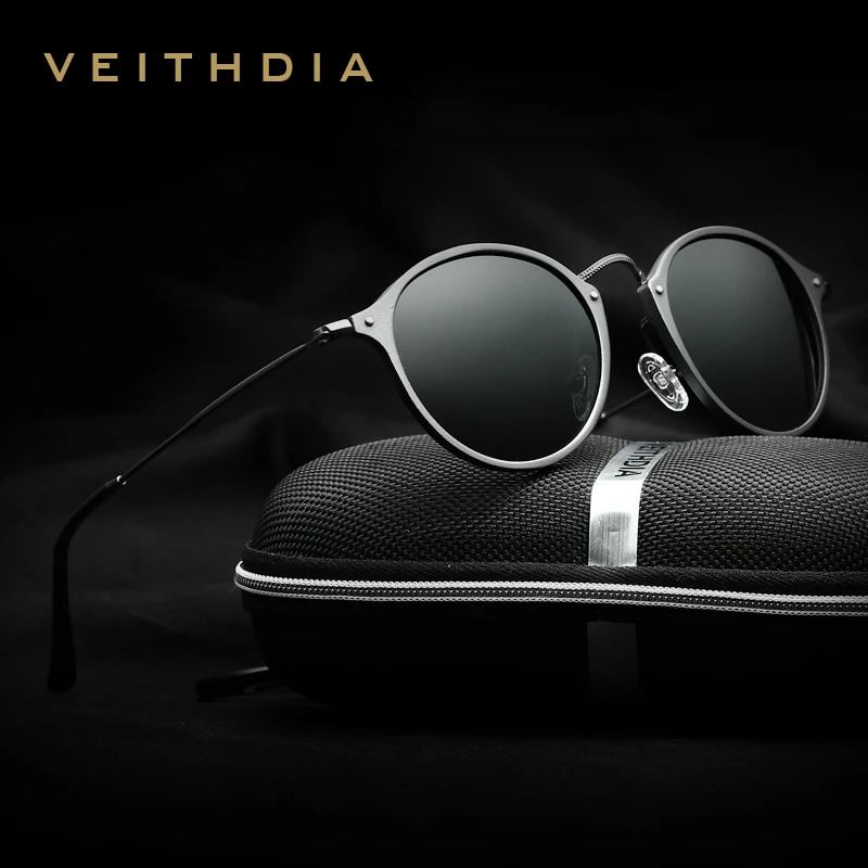 VEITHDIA поляризационные солнцезащитных очков Марка солнцезащитные мужские очки солнцезащитные мужские/женские Поляризованный Покрытие