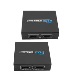 HDCP 1x2 HDMI Splitter Full HD 1080 P видео HDMI коммутатор 1 в 2 из Усилители домашние адаптер двойной Дисплей для HDTV DVD PS3 Xbox
