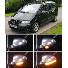 Для Seat Alhambra 2009 2010, Динамический светодиодный индикатор, зеркало заднего вида, светильник поворота, сигнальный повторитель, аксессуары для стайлинга автомобилей