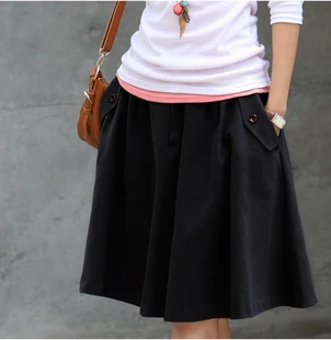 Женская юбка с карманами средней длины|skirt plus size|skirts sizepocket skirt |