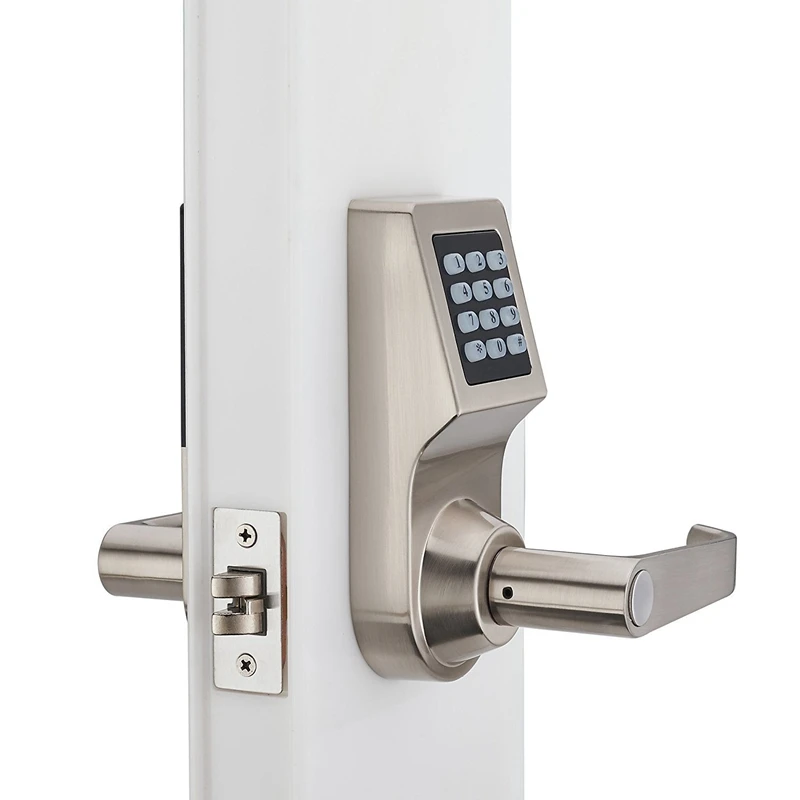 Digital Keypad Door Lock Remote Control+Password+Card+Key Spring Bolt Smart Electronic Lock  2
