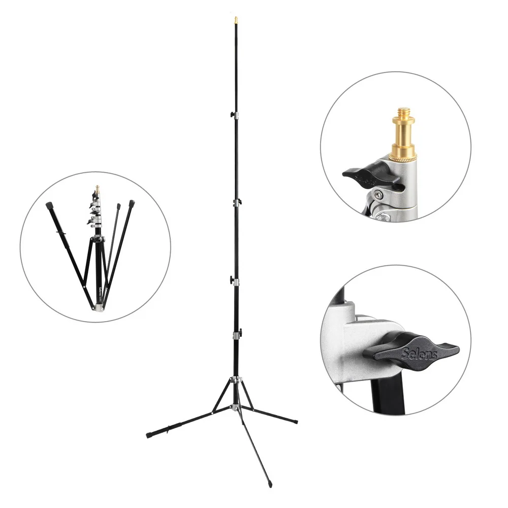 240cm fotografía luz soporte estudio foto soporte estudio aluminio reverso plegable luz fotográfica soporte trípode - 1