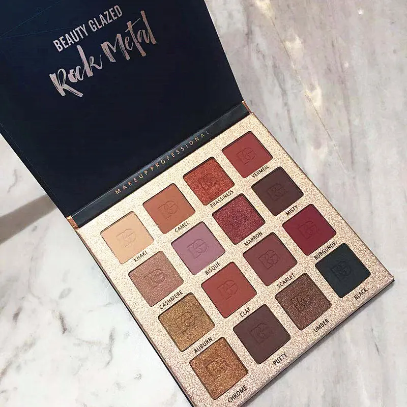 Beauty Glazed 16 цветов блестящие тени для век Палитра матовые мерцающие макияж палитра