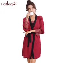 Fdfklak летняя домашняя одежда для Для женщин белье Femme халат платье комплекты ночное пикантные женские ночные комплекты атлас халат комплект M-XXL q973