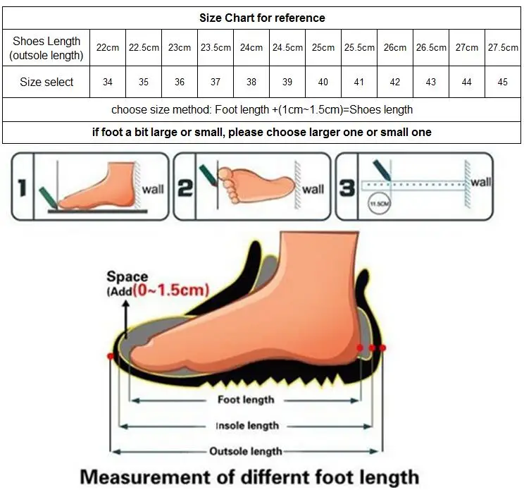 shoes size