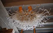 Nord Europa Creativa Modo DNA Soffiato A Mano Lampadario In Vetro di Stile Turco di Arte Della Decorazione del Vetro Soffiato Lampadario Moderno Lampadario di Cristallo LED AC