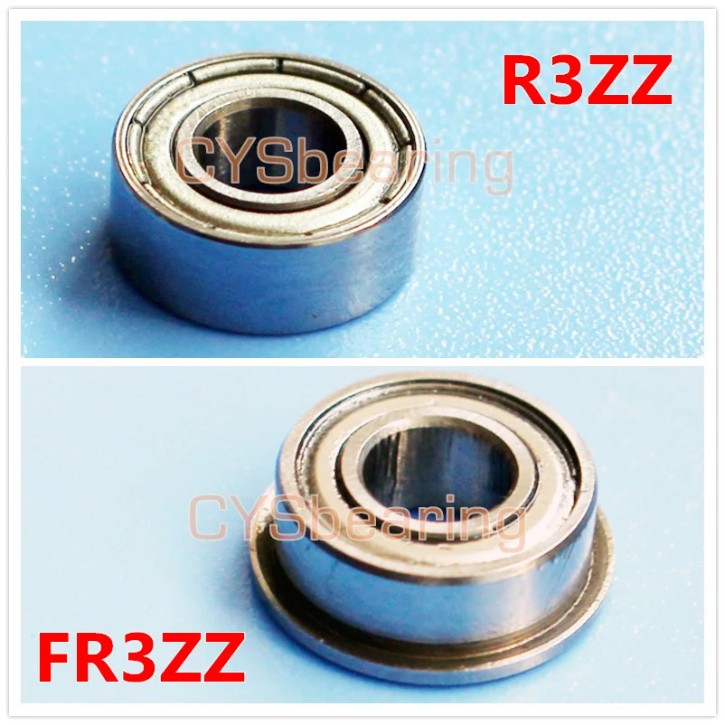 F634zz 20 PCS Flange Metal Double Shielded Ball Bearing 4x16x5 mm 