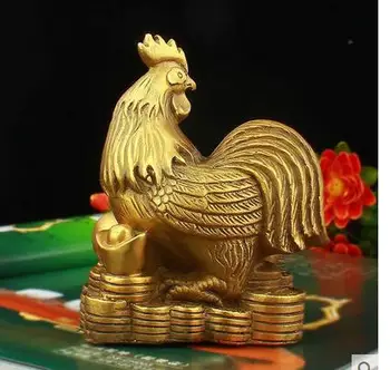 

craft medallion Pure copper pig Feng shui mascot Rat ox zodiac Rabbit dragon snake horse dog home living statue sculpture