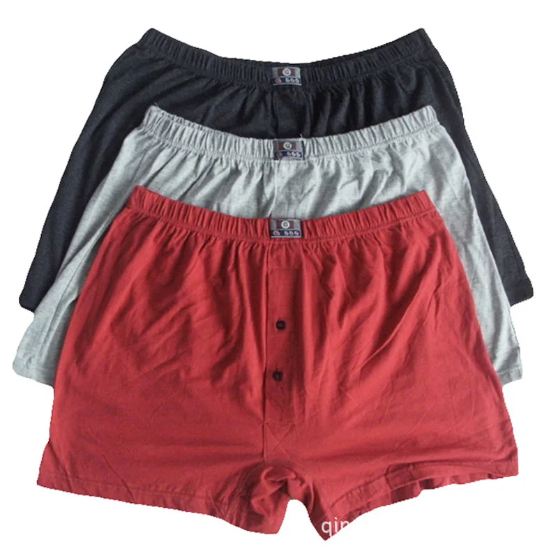 

Four colors new arrival Four piece Men Cotton Solid Boxer Men Mens Underwear comfortable plus size