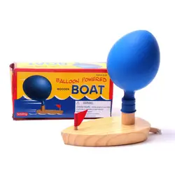 1 шт. забавные креативные детские игрушки для ванной, приводимый в движение воздушным шариком, лодка с водяным колесом, игрушки для ванной