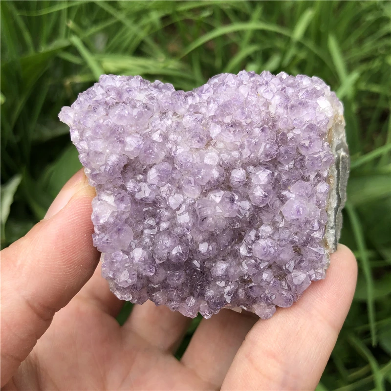 

unique lavender amethyst druzy crystal flower only 1 piece special healing crystal spirit quartz amethyst