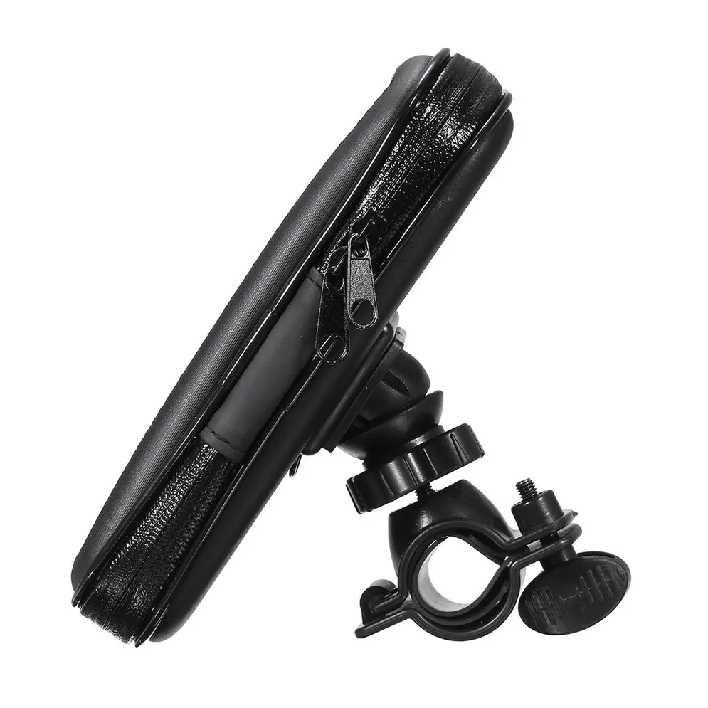 

Bicycle Motorcycle Handlebar Mounted Case Waterproof Phone Holder Portable Bag for 5-Inch GPS Easy Installation