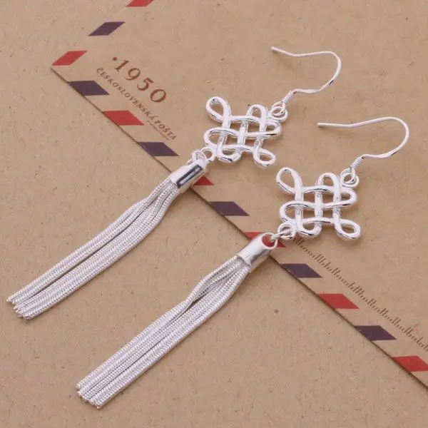 

AE271 925 sterling silver earrings , 925 silver fashion jewelry , Chinese knot /cbgaksna auoajlva