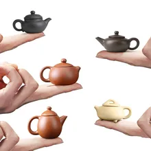Мини-маленький чайник ручной работы с фиолетовым песком, маленький чайник, маленький чайник, чайный набор, маленькие кулоны