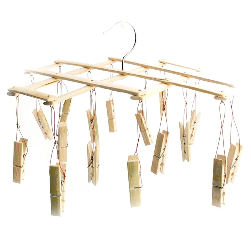 

Underwear Clothes Socks Laundry Dryer Dry Clip Hanger Folding Hook Rack Home