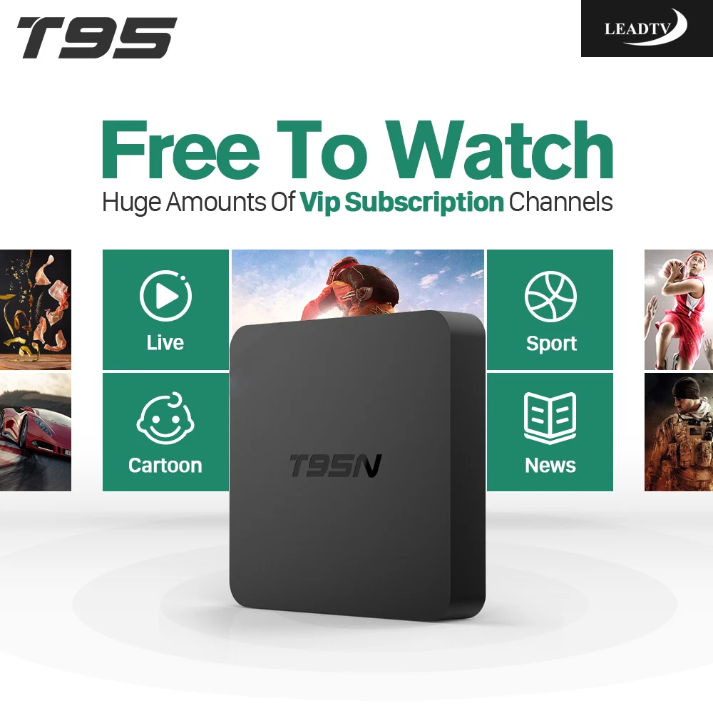 

T95N TV Box Arabic IPTV Channels Italia French Leadtv Code Abonnement IPTV Europe Italia Arabic French IPTV Top Box