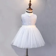 Hurave Горячая распродажа! Сетчатая одежда с вырезом лодочкой для девочек, платья-пачки без рукавов для младенцев, Эксклюзивное платье принцессы в полоску на пуговицах