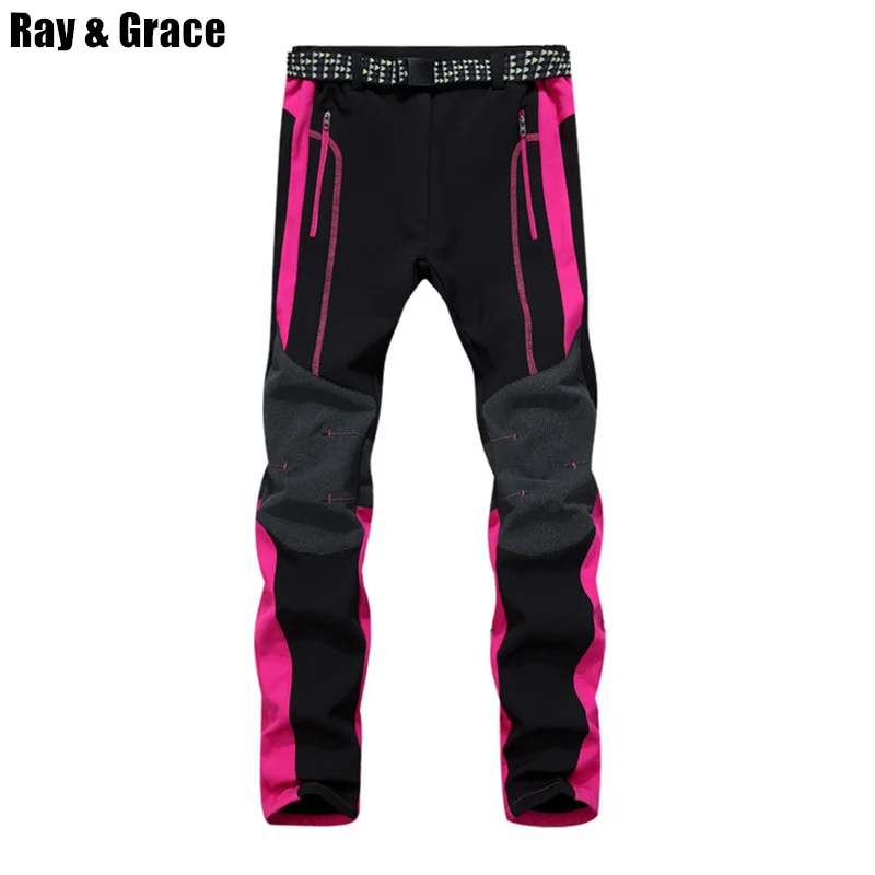 RAY GRACE de invierno al aire libre senderismo Softshell Pantalones mujer impermeable escalada térmica Pantalones mujer Pantalon RAY GRACE de invierno al aire libre senderismo Softshell Pantalones mujer impermeable escalada térmica Pantalones mujer Pantalon