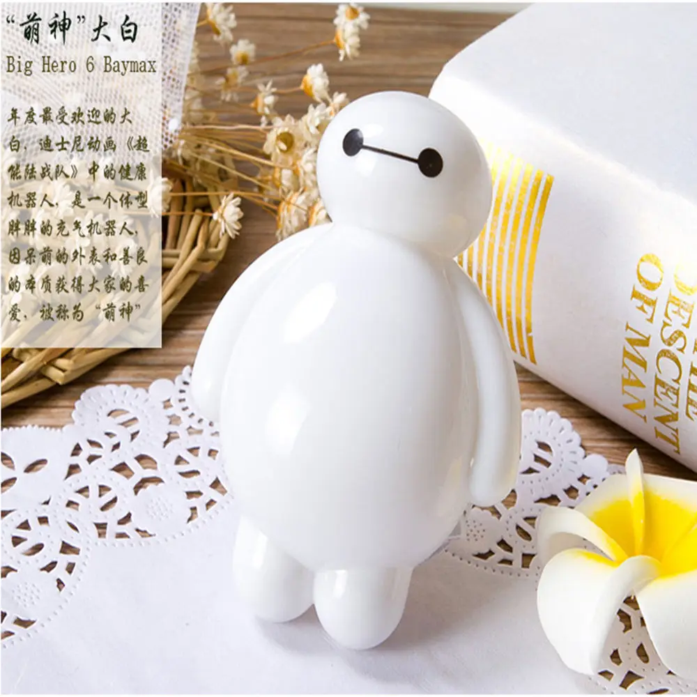 Милая Детская светодиодная Ночная лампа Baymax с датчиком для сна светильник