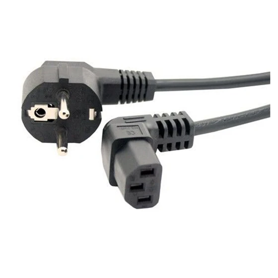 3Pin МЭК 320 C13 вниз анг светодиодный Мощность шнур для ЖК-дисплей светодиодный настенное крепление 1 м
