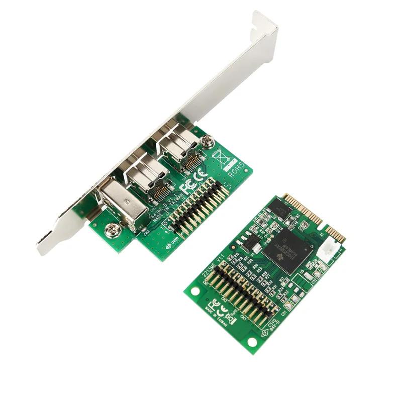  Mini tarjeta PCIE 2 + 1 puerto 1394B y 1394A Mini ITX Cable de fuego externo 800 IEEE 1394B para ví