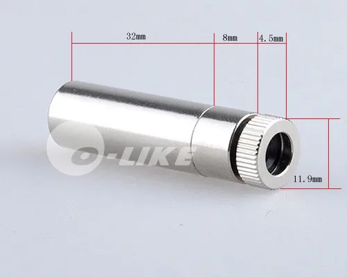 

12*45mm 5.6mm diode housing heatsink with mutiwavelength lens
