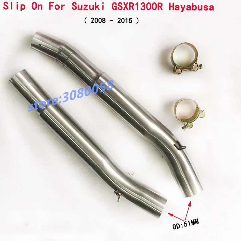 

Hayabusa GXSR1300 Motorcycle Modified Muffler Exhasut Slip On Connector Link Middle Pipe For Suzuki Hayabusa GSX1300R 2008-2015