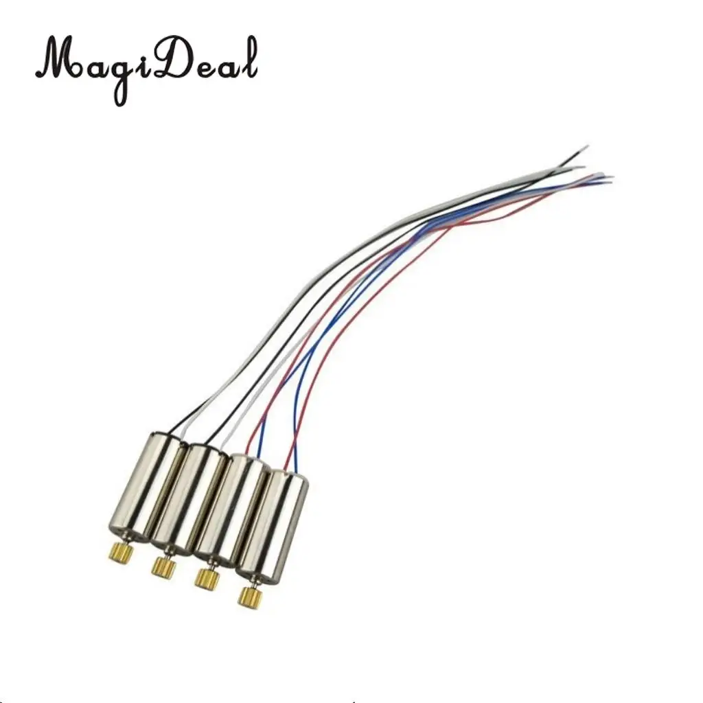 MagiDeal Motor+Propeller+Bumper+Bearing Shafts CW CCW Motor Set for Hubsan X4 H502S H502E H507A RC Drone Parts