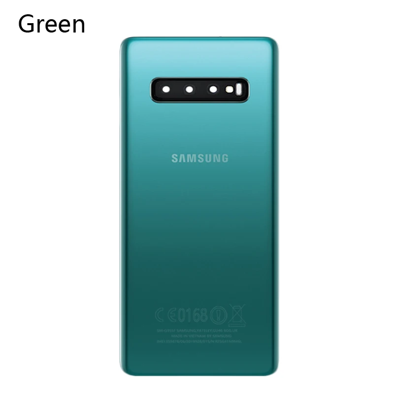 Оригинальное заднее стекло для SAMSUNG Galaxy S10 задняя крышка SM G973 Plus G975 G975F корпус
