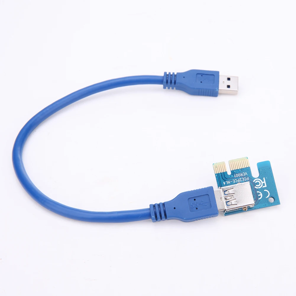 30CM/60CM USB3.0 Cable PCIe PCI-E Express 1X To 16X Riser Card Enhanced Extender USB Riser Adapter Card For BTC Mining Machine 30CM/60CM USB3.0 Cable PCIe PCI-E Express 1X To 16X Riser Card Enhanced Extender USB Riser Adapter Card For BTC Mining Machine