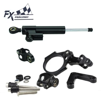 

Aluminum Motorcycle Steering Damper Stabilizer Mount Kit Bracket Support Set For Ducati 848 2008 - 2010 2009