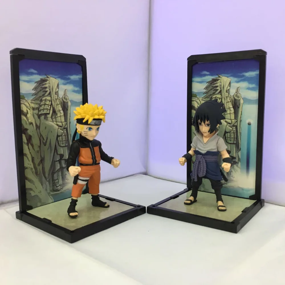 

Naruto 2pcs/set Action Figure Uchiha Sasuke & Uzumaki Naruto Doll Brinquedos PVC Action Figure Collectible Model Toys 10cm