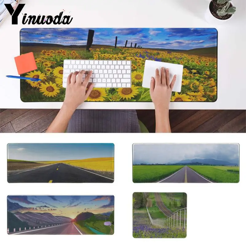 

Yinuoda Spectacular flowers Natural Rubber Gaming mousepad Desk Mat Mouse Mice Pad for Player Speed Version Game Keyboard Pad