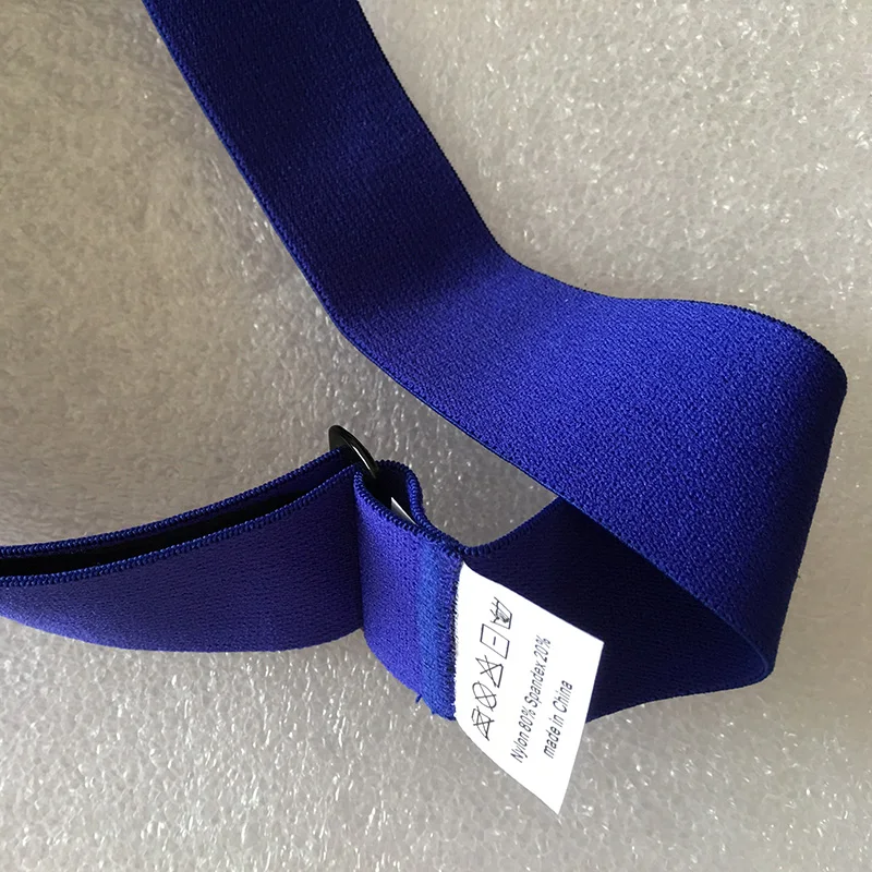 6 Silica Gel Fiber Wireless Bluetooth Control Elastic Chest Belt Strap For Garmin Wahoo Polar Sport Heart Rate Monitor Band Blue