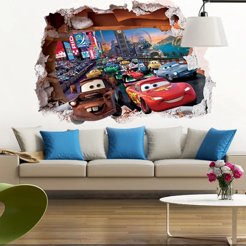 Buy lovely colorful cartoon animal zoo kids rooms decal ...