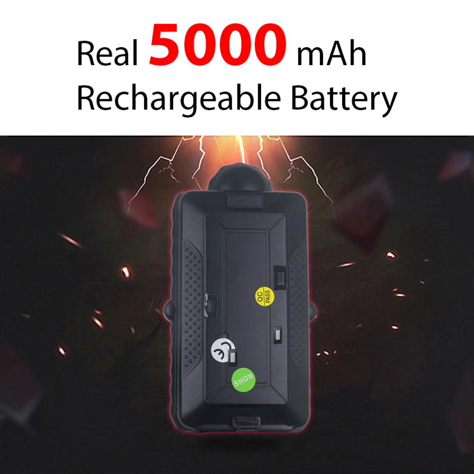 Battery GPS Tracker 5000mAh GSM GPRS WiFi GPS TF Data Logger Rechargeable Removable Battery Powerful Magnet SOS Voice Listening