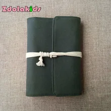 Винтажный холст спиральный блокнот Ретро Дневник Книга Путешествия журнал канцелярский школьный офисный подарок на Рождество на день рождения