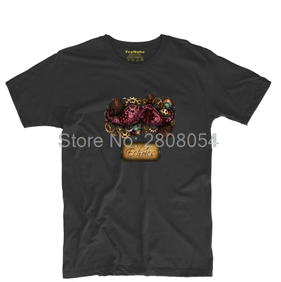 Echoics Официальный Усы Дергаться ТВ Видео Игры Мужская Модные Custom T Shirt | Женская